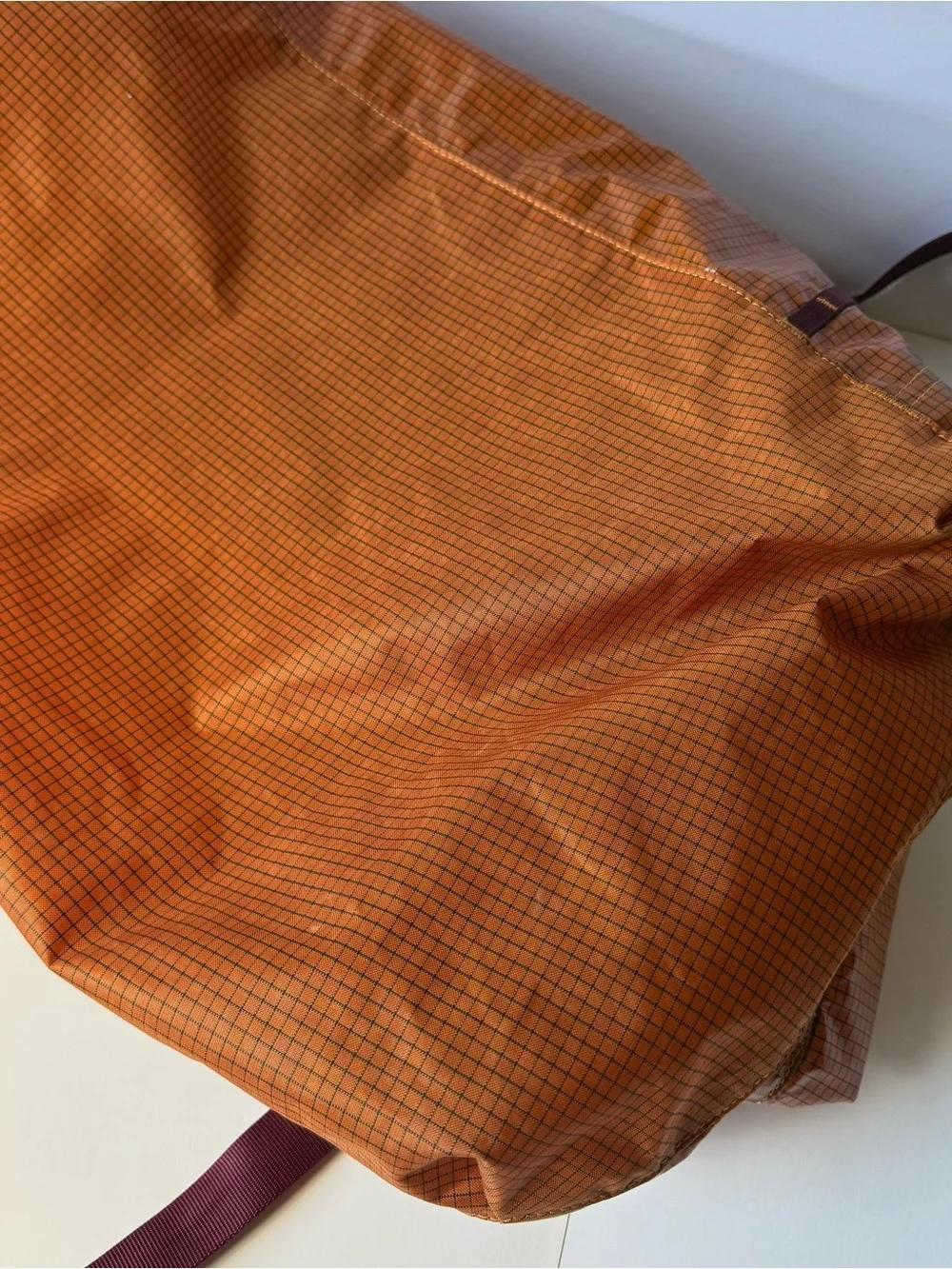 Patagonia Lightweight Black Hole 45L Duffle Bag or Backpack Orange Ripstop Nylon